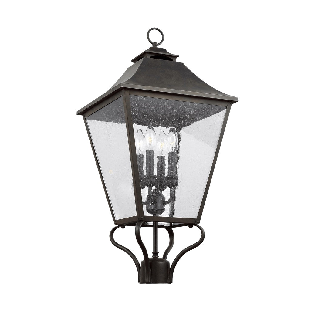 Galena Large Post Lantern LIGHTING - outdoor fixture Visual Comfort - Studio Sable