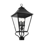 Galena Large Post Lantern LIGHTING - outdoor fixture Visual Comfort Textured Black