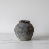 Vintage Natural Grey Round Pot