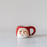 Red Vintage Santa Mug CHRISTMAS 2024 Creative Co-op (DYA)