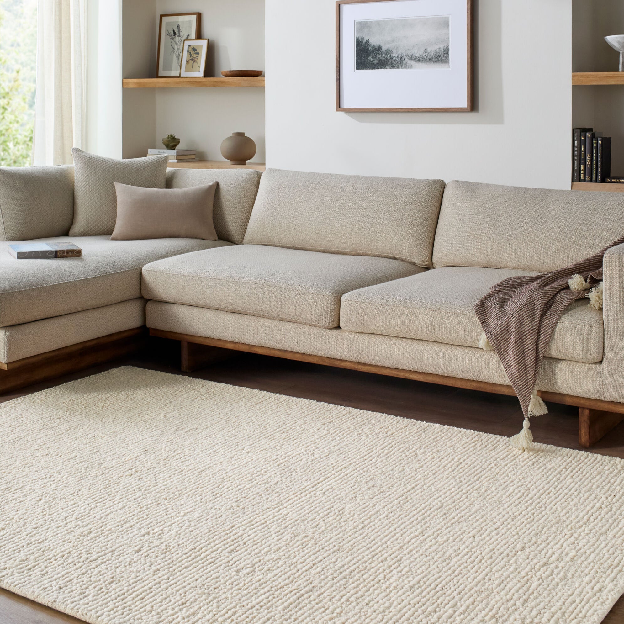 Palisade Ivory Rug RUGS - wool Surya