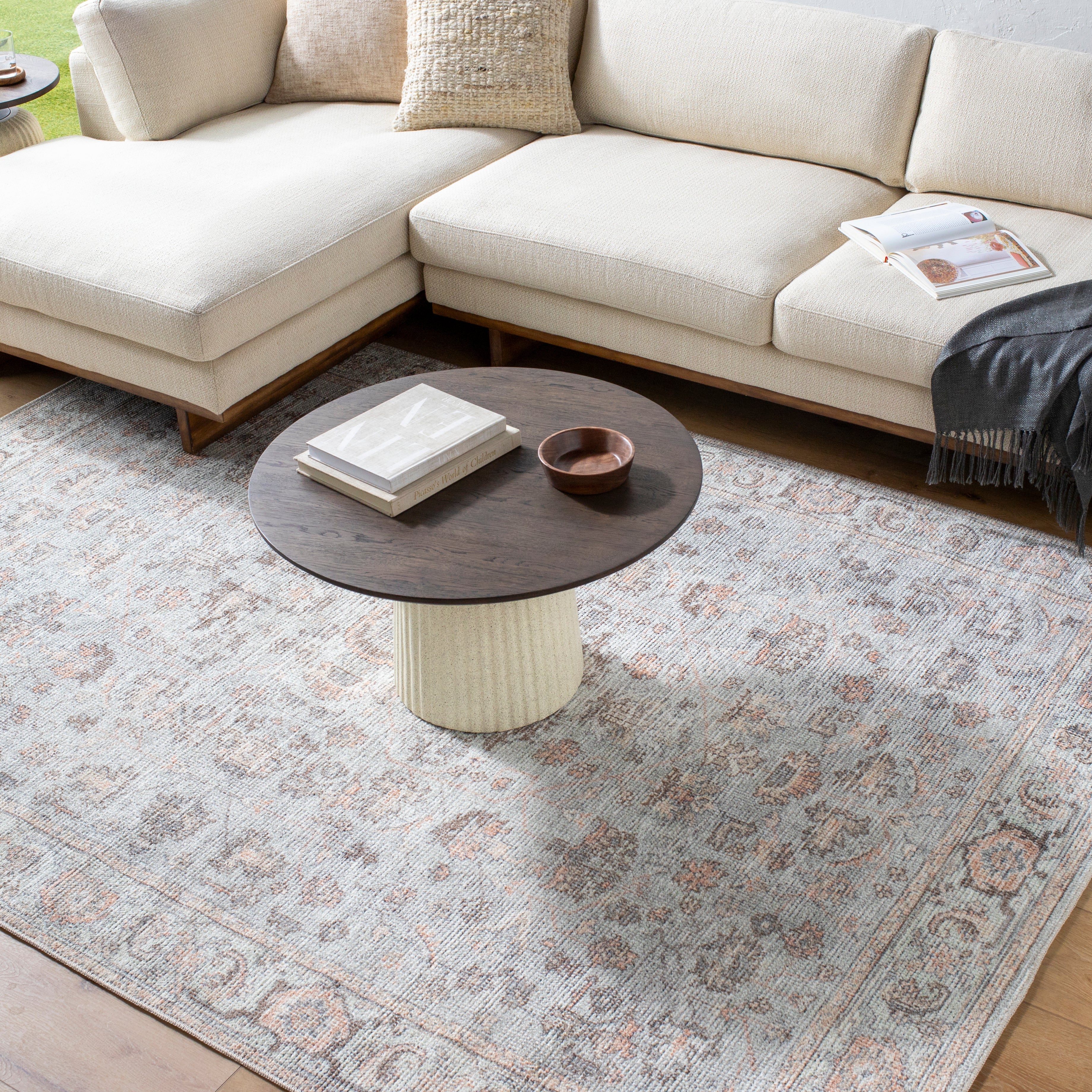 OVERSTOCK RUG - Olympic Multi / Mist Rug - 6'7" x 9' 0-RUGS - patterned Surya