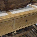 Sawyer Reclaimed Wood Island with Marble inserts 7 - FURNITURE - sideboard/cabinet Hauer Market