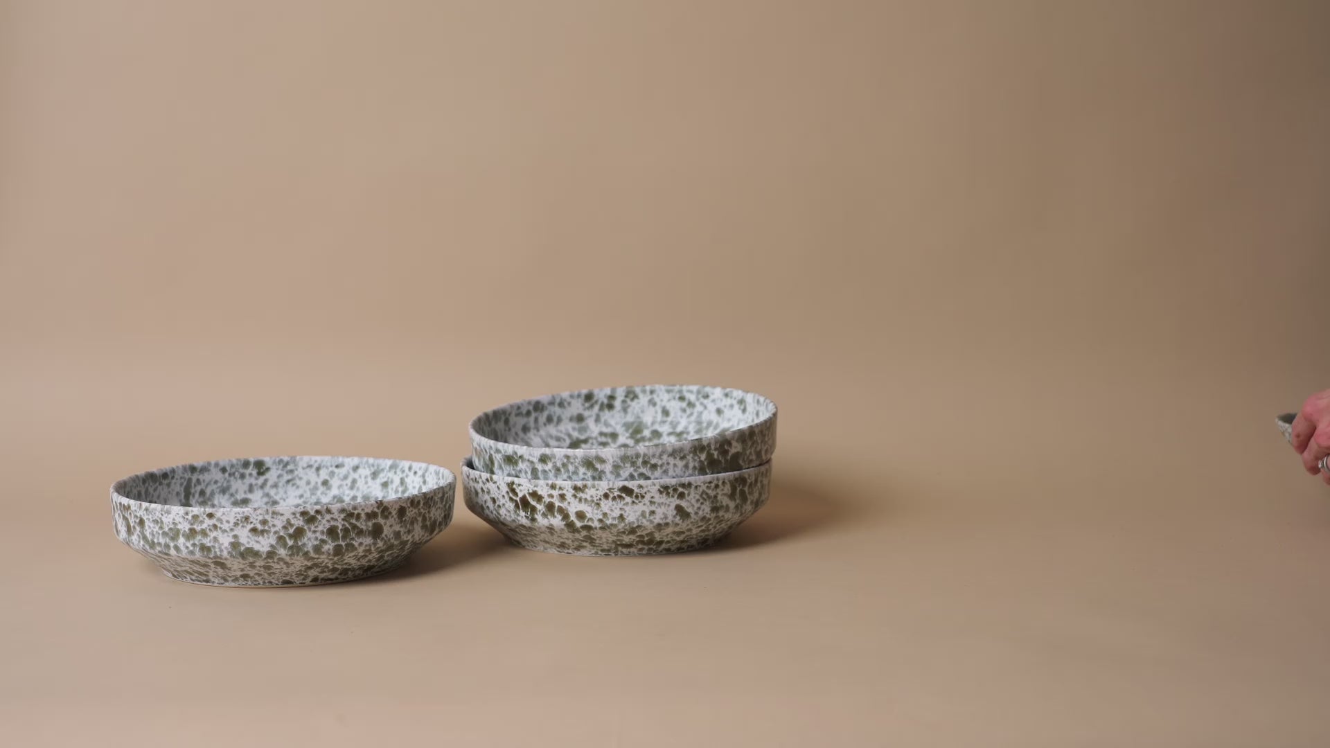 Grey Splash Stoneware Bowl bowl Tell Me More (Faire)