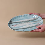 Stoneware Scallop Fisherman Dish dish Creative Co-op (DYA)