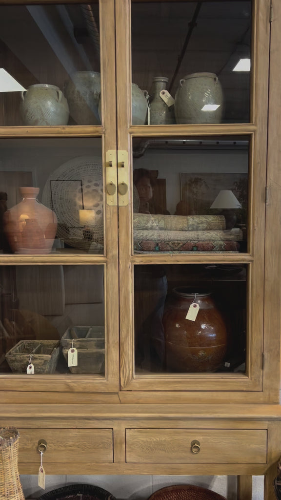 Rosemary Reclaimed Wood Glass Cabinet 7 - FURNITURE - bookcase/cabinet Hauer Market