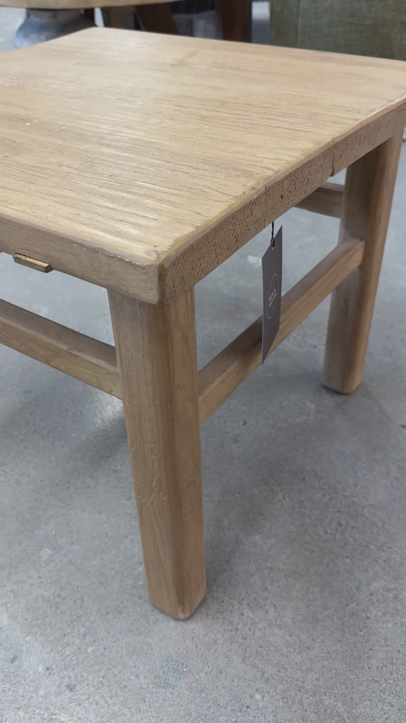 FLOOR MODEL - Drew Reclaimed Wood Side Table FURNITURE - floor model Hauer Market
