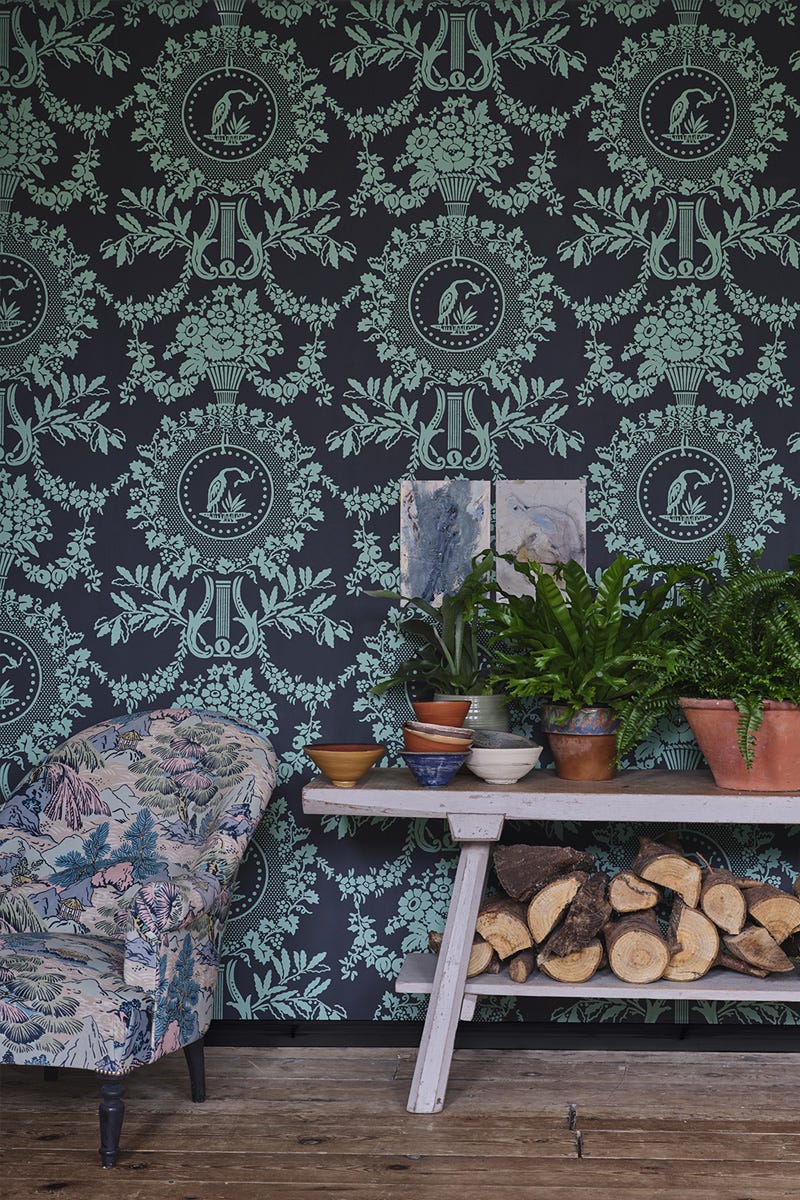 Farrow & Ball Purnon Wallpaper WALLPAPER - Farrow & Ball Farrow & Ball