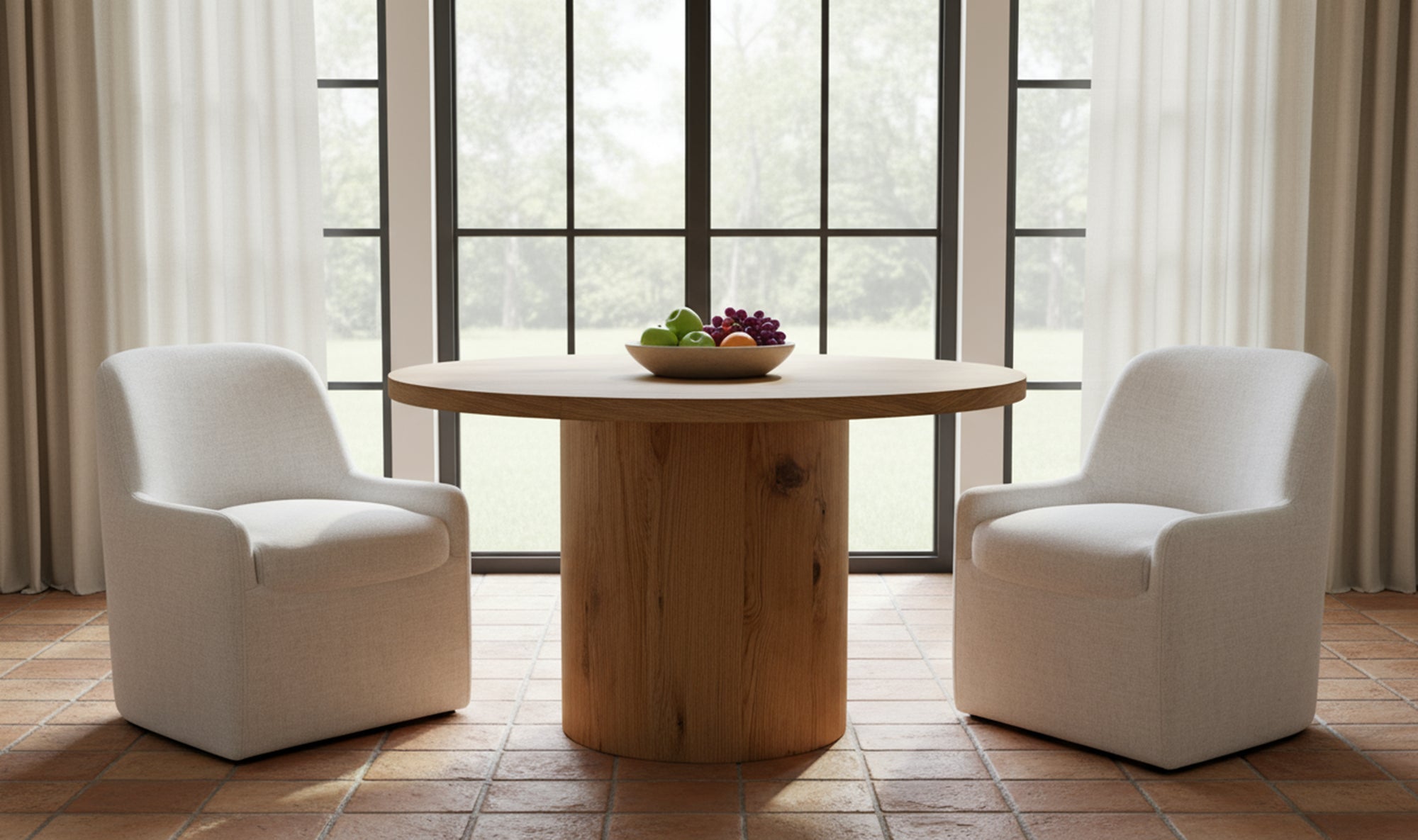 Hendry Round Dining Table Dining Tables Moe's Furniture