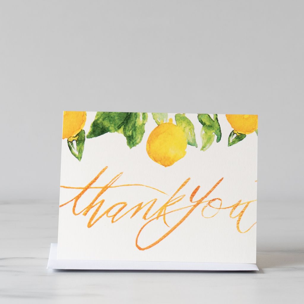 Thank You Lemons Card - Rug  Weave