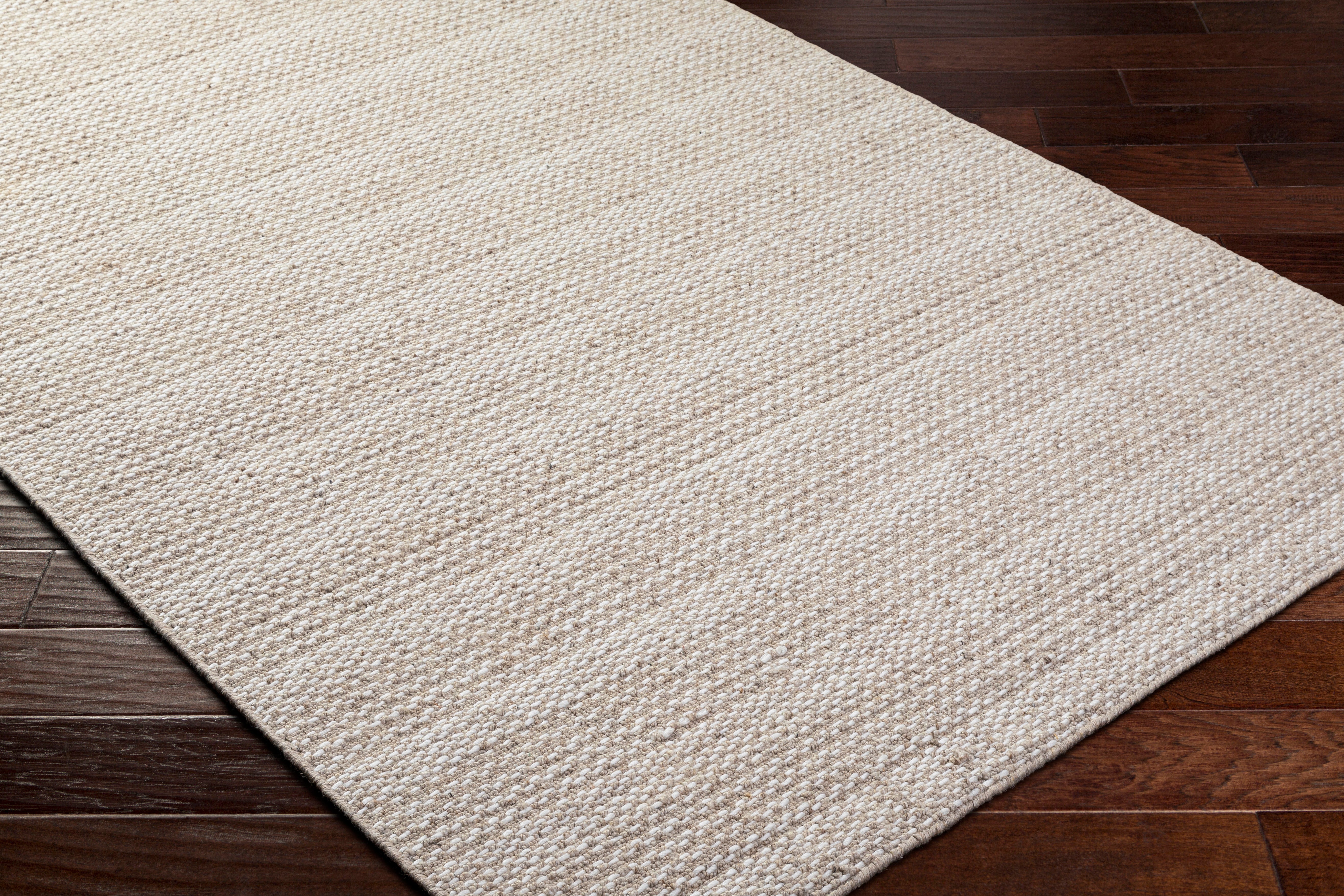 RIvaro Oatmeal Hand Loomed Rug RUGS - wool Surya
