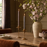Carved Iron Tulip Candle Holder - rug and weave