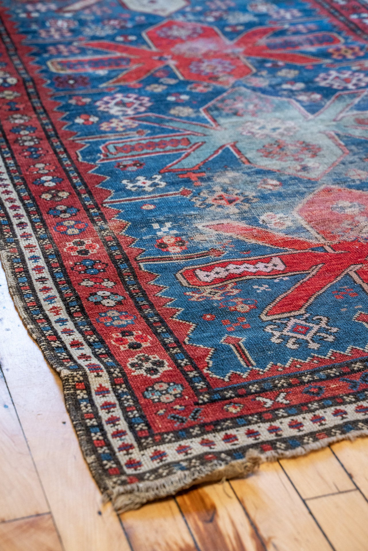 3'3 x 7'3 Antique Shirvan Kuba Rug - Rug & Weave