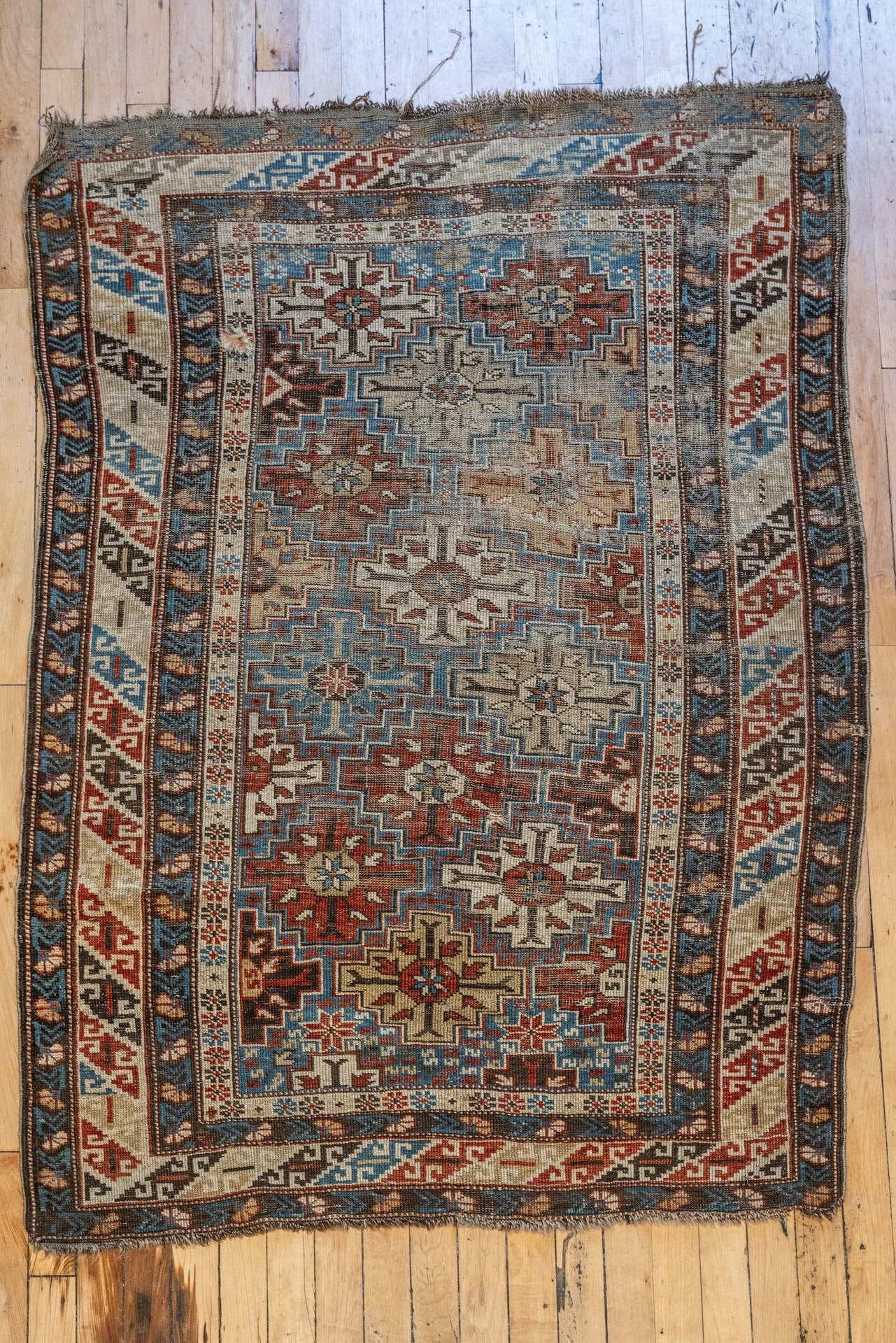 3'4 x 5'0 Antique Caucasian Rug - Rug & Weave