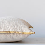 IN-STORE Amber Lewis x Loloi Aveline Ivory/Gold Pillow Cover 1 - PILLOWS - essentials - neutral Loloi