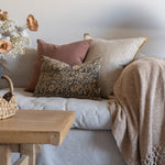 IN-STORE Amber Lewis x Loloi Aveline Ivory/Gold Pillow Cover 1 - PILLOWS - essentials - neutral Loloi