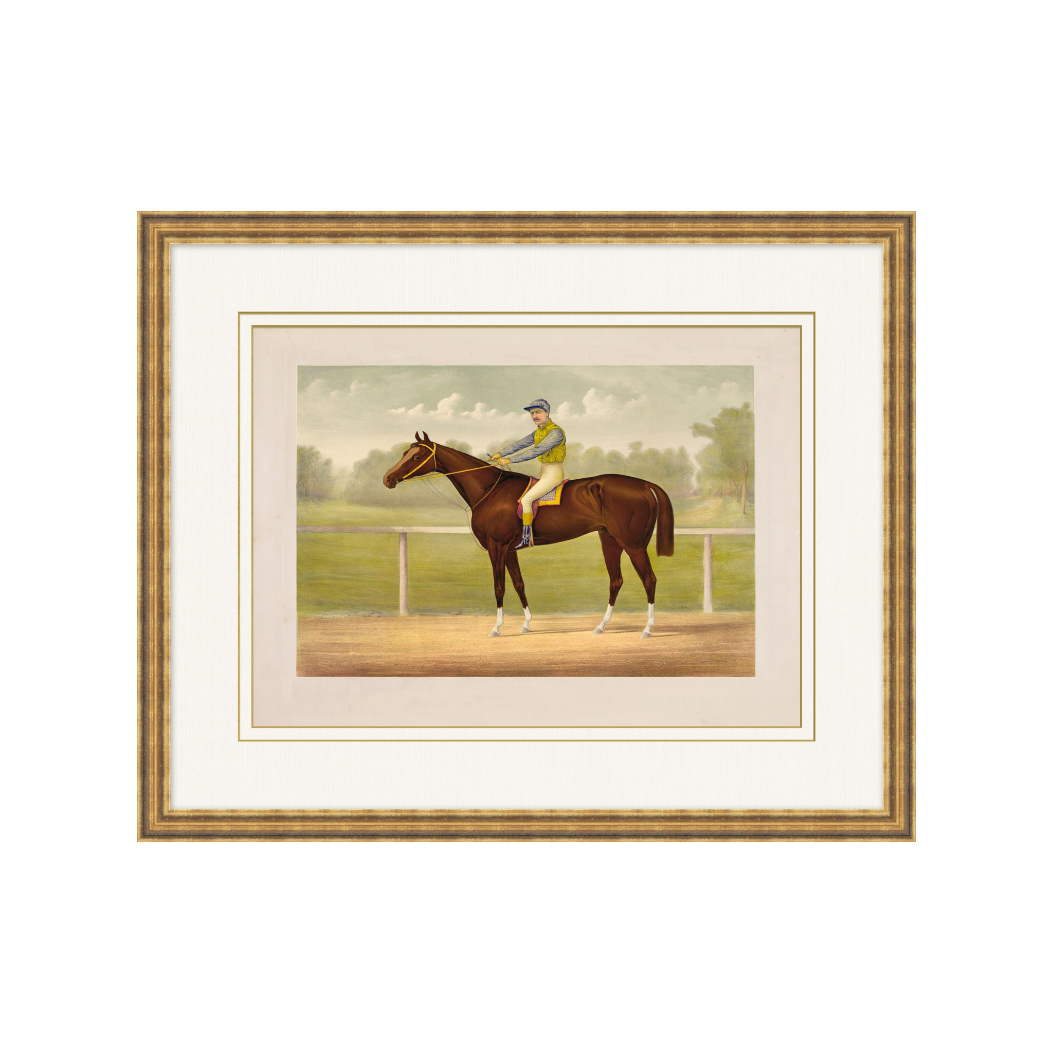 "Horse Derby" Framed Art Print ARTWORK - framed art Wendover Art Group