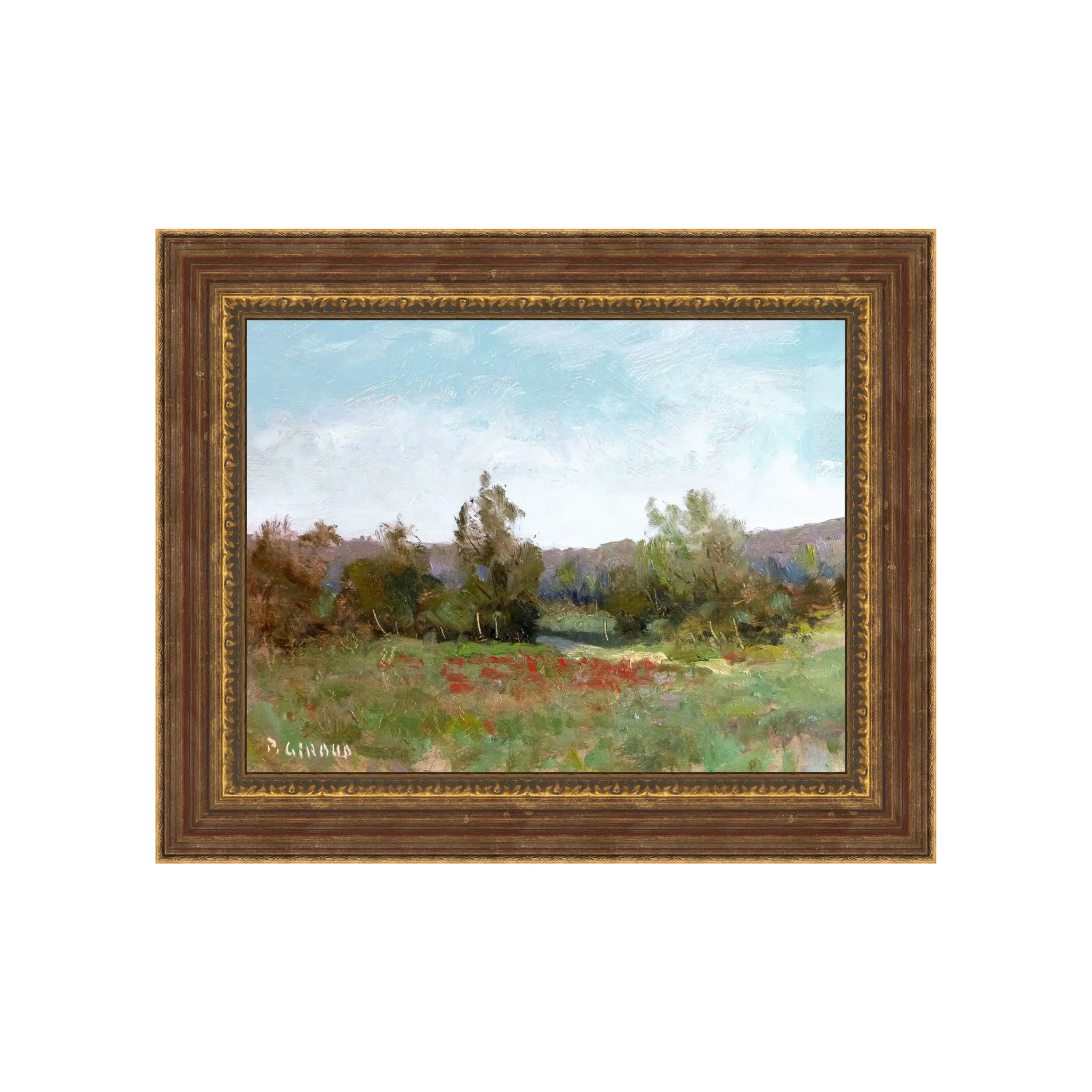 "Field of Red Flowers" Framed Art Print ARTWORK - framed art Wendover Art Group