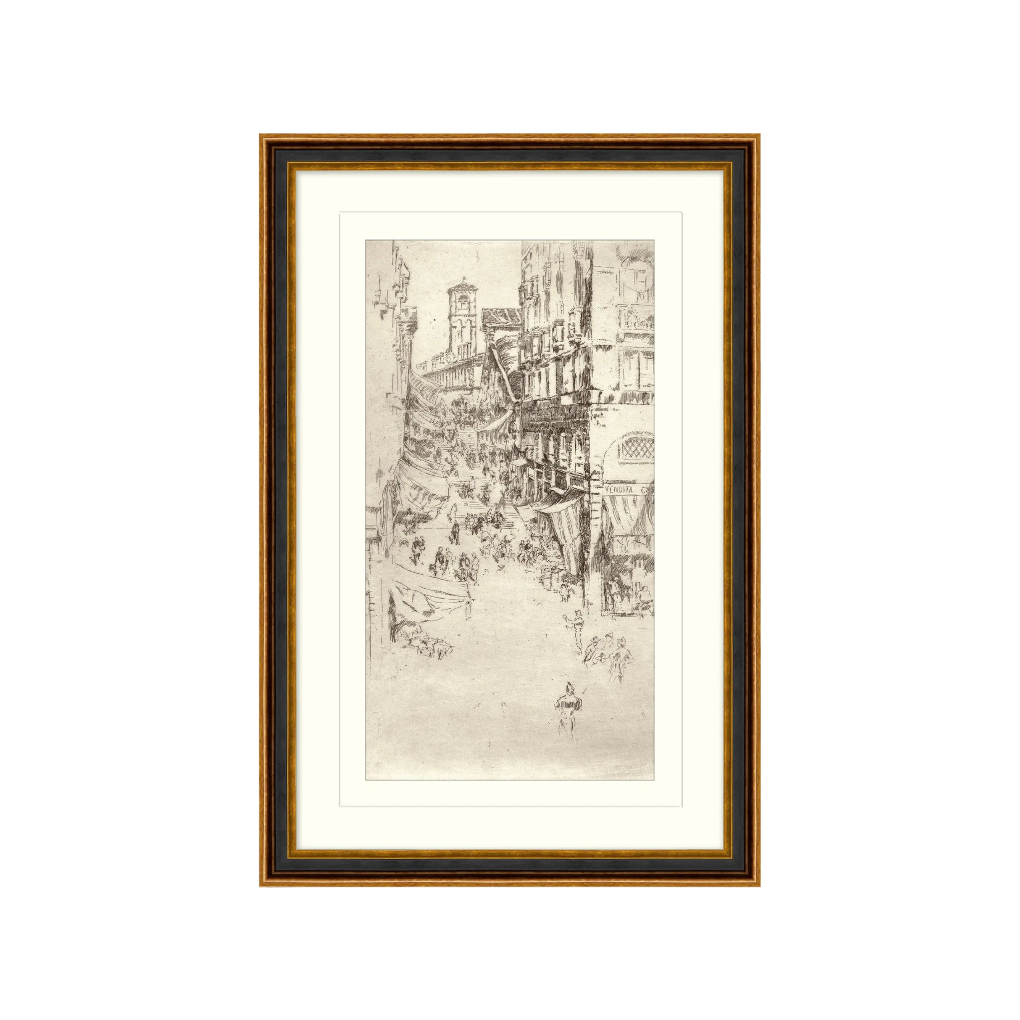 "Sketched in History 14" Framed Art Print ARTWORK - framed art Wendover Art Group