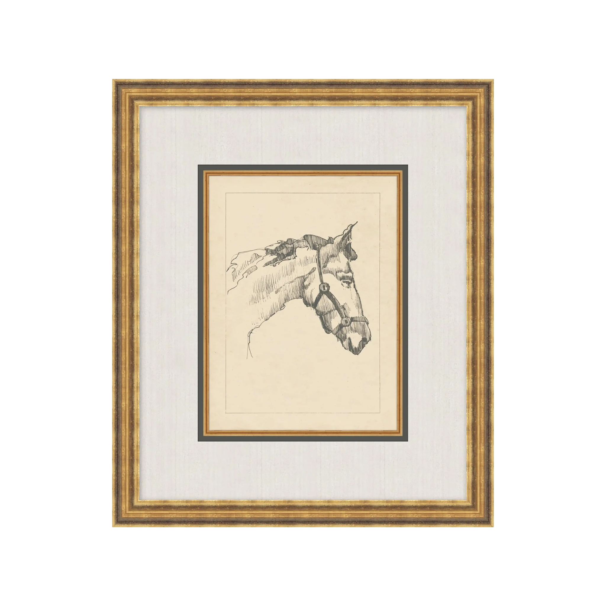 "Horse Sketch" Framed Art Print ARTWORK - framed art Wendover Art Group Horse Sketch I
