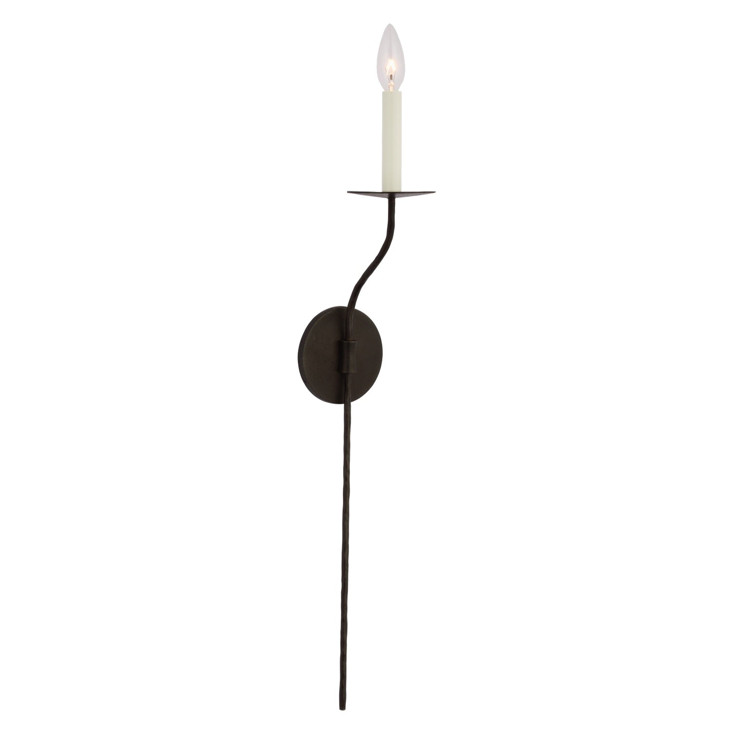 Belfair Large Tail Sconce LIGHTING - sconce Visual Comfort Aged Iron