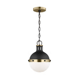 Hanks One Light Mini Pendant LIGHTING - pendant Visual Comfort Midnight Black