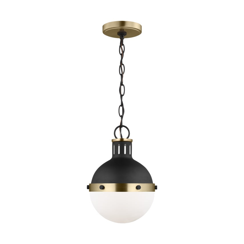 Hanks One Light Mini Pendant LIGHTING - pendant Visual Comfort Midnight Black