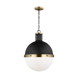 Hanks One Light Medium Pendant LIGHTING - pendant Visual Comfort Midnight Black