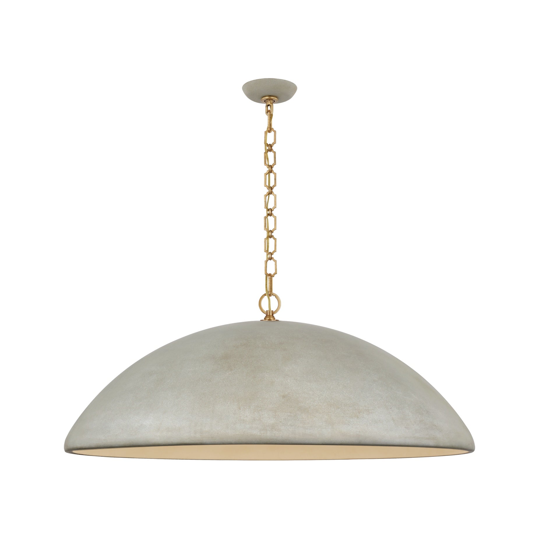 Elliot Oversized Pendant LIGHTING - pendant Visual Comfort Portland Gray