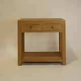 Sutton Reclaimed Console Table 21 - FURNITURE - console table Hauer Market 2 drawer