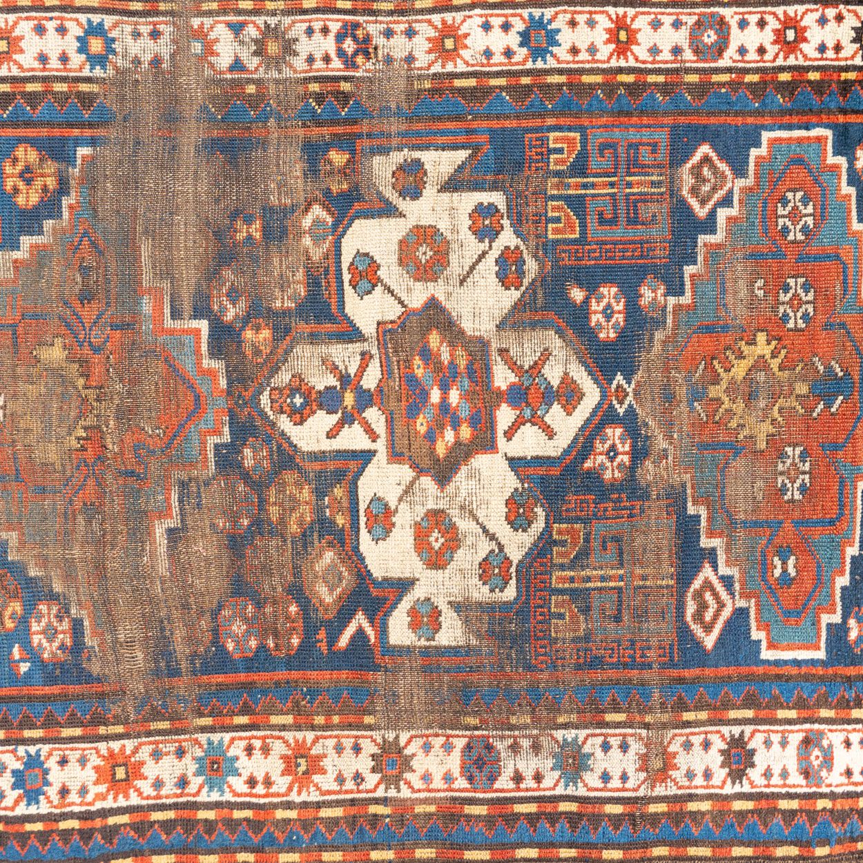 3'7" x 7'11" Antique Kazak Rug - Rug & Weave