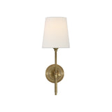 Bryant Sconce LIGHTING - sconce Visual Comfort - Signature Bronze and Hand-Rubbed Antique Brass 4" x 5.5" x 6" Linen