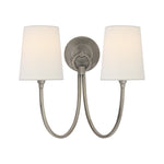 Reed Double Sconce LIGHTING - sconce Visual Comfort Antique Nickel