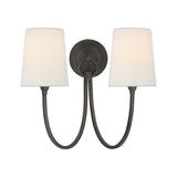 Reed Double Sconce LIGHTING - sconce Visual Comfort Bronze