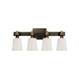 Bryant Four-Light Bath Sconce LIGHTING - sconce Visual Comfort - Signature Hand-Rubbed Antique Brass