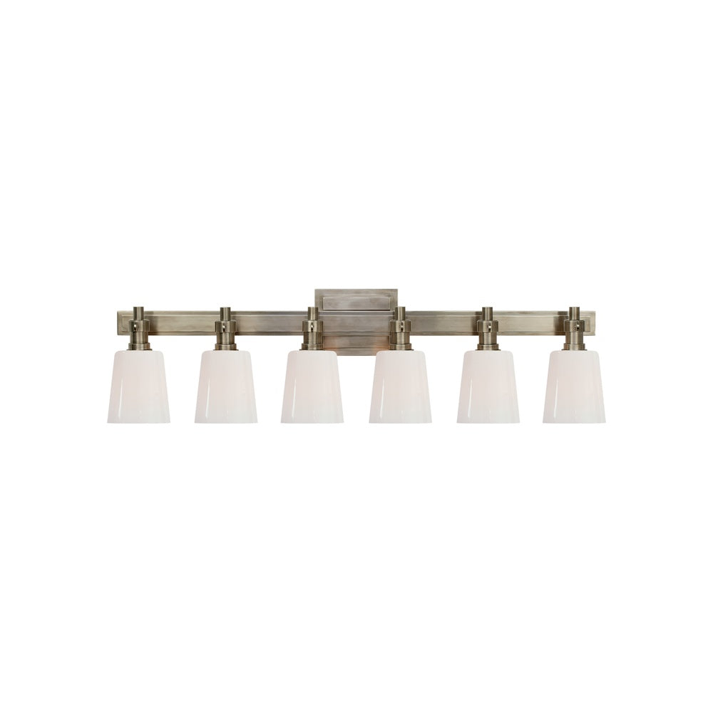 Bryant Six-Light Linear Bath Sconce LIGHTING - sconce Visual Comfort - Signature Antique Nickel