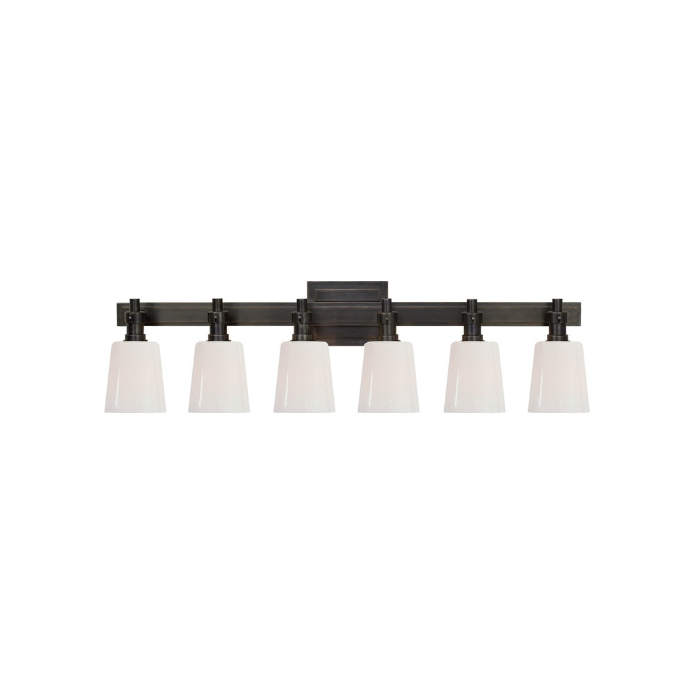 Bryant Six-Light Linear Bath Sconce LIGHTING - sconce Visual Comfort - Signature Bronze
