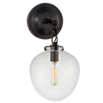 Katie Small Acorn Sconce LIGHTING - sconce Visual Comfort - Signature Bronze Seeded Glass