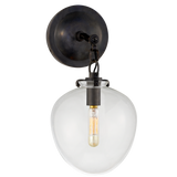 Katie Small Acorn Sconce LIGHTING - sconce Visual Comfort - Signature Bronze Seeded Glass