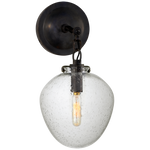 Katie Small Acorn Sconce LIGHTING - sconce Visual Comfort - Signature Bronze Clear Glass