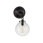 Katie Small Globe Sconce LIGHTING - sconce Visual Comfort - Signature Bronze Clear Glass