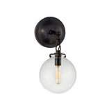 Katie Small Globe Sconce LIGHTING - sconce Visual Comfort - Signature Bronze Clear Glass