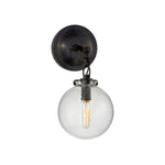 Katie Small Globe Sconce LIGHTING - sconce Visual Comfort - Signature Bronze Seeded Glass