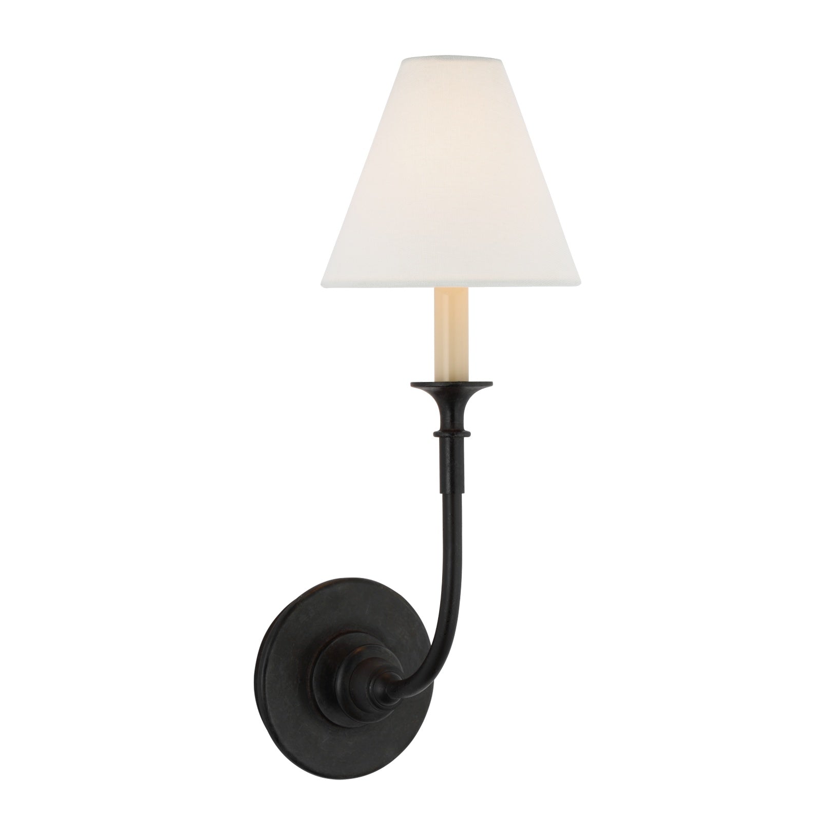 Piaf Single Sconce LIGHTING - sconce Visual Comfort - Signature Aged Iron