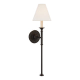 Piaf Large Tail Sconce LIGHTING - sconce Visual Comfort Aged Iron