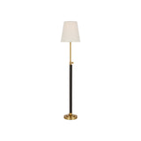 Bryant Wrapped Table Lamp LIGHTING - table lamp Visual Comfort - Signature Hand-Rubbed Antique Brass and Chocolate Leather