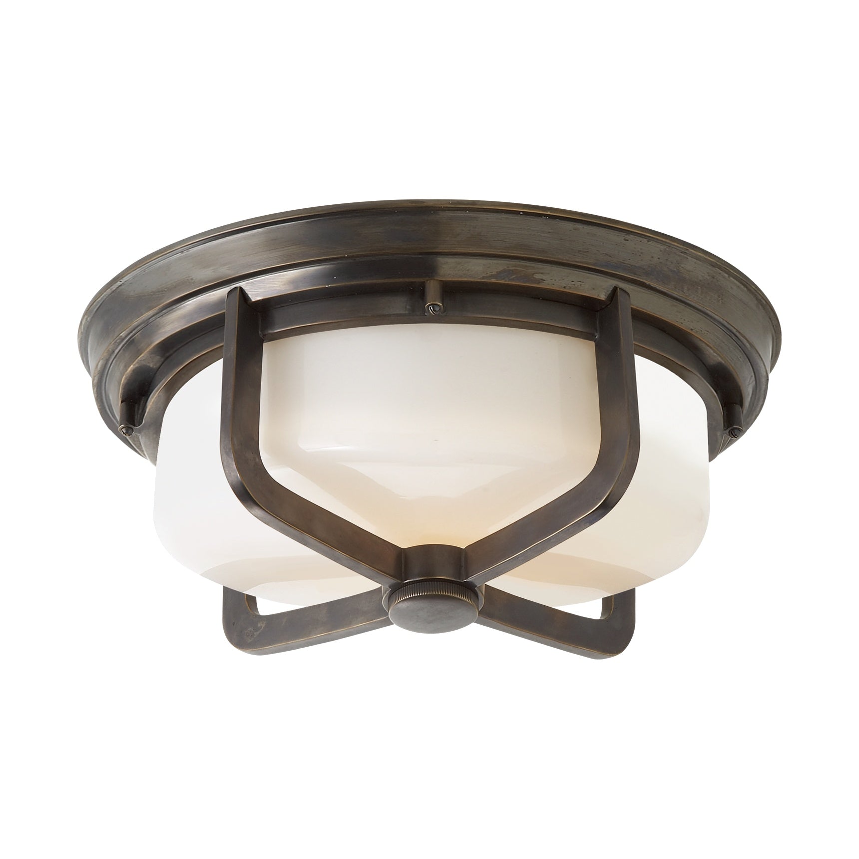 Milton Large Flush Mount LIGHTING - flush mount Visual Comfort Bronze