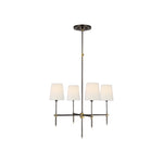 Bryant Small Chandelier LIGHTING - chandelier Visual Comfort - Signature Bronze and Hand-Rubbed Antique Brass