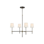 Bryant Large Chandelier LIGHTING - chandelier Visual Comfort - Signature Bronze and Hand-Rubbed Antique Brass