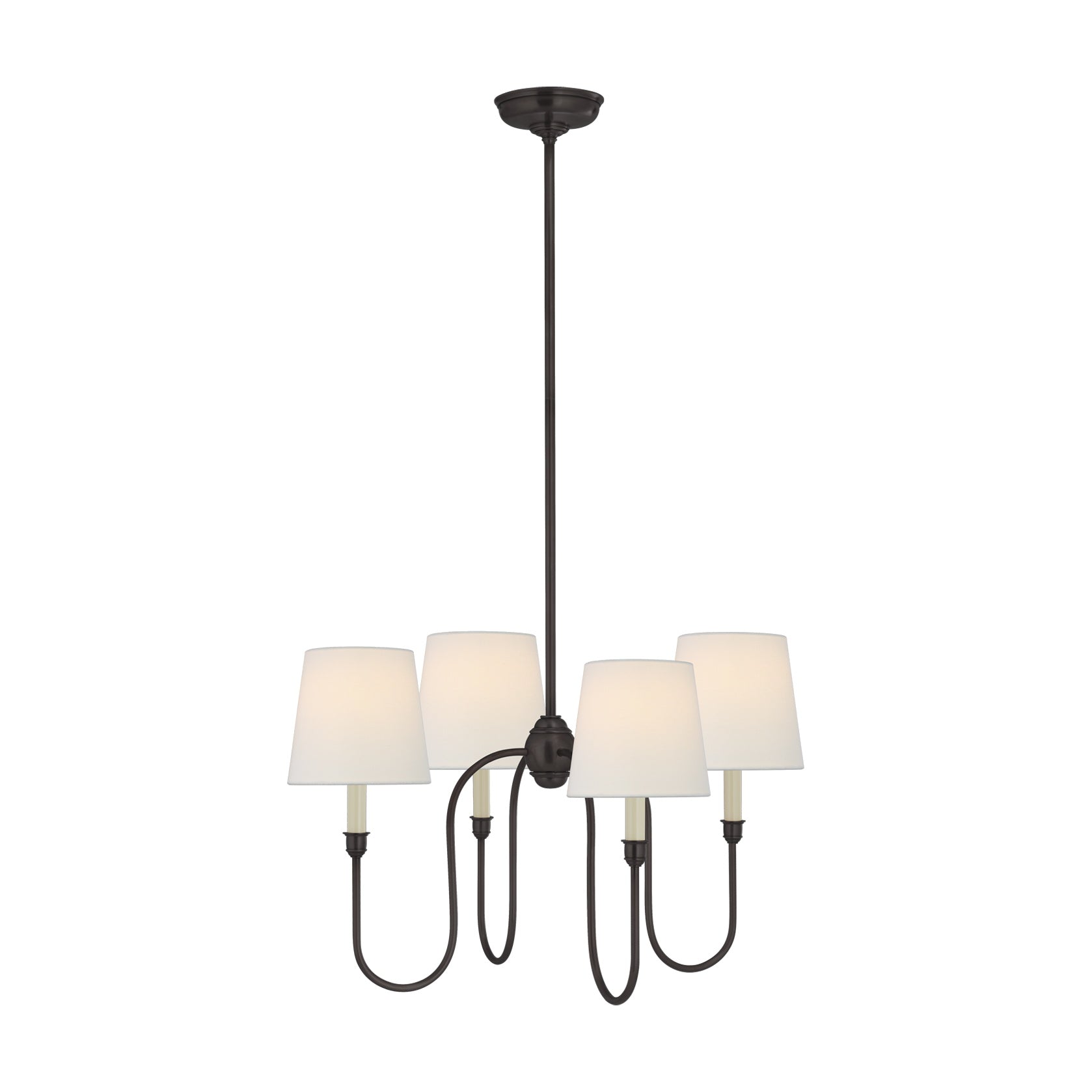 Vendome Small Chandelier LIGHTING - chandelier Visual Comfort Bronze